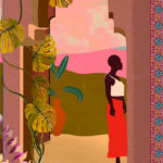 Arte Decors panoramiques Les mysteres de madagascar behang in kleur Marrakech (97530) - Product close-up