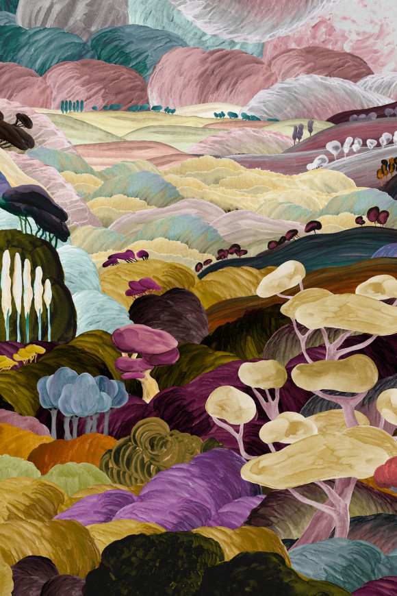 Arte Decors panoramiques Les songes toscans behang in kleur Tuscany (97520) - Product close-up