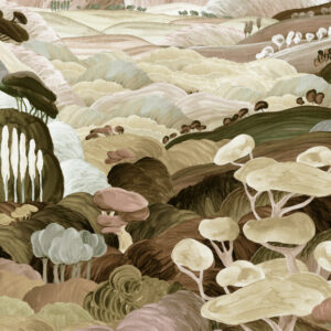 Arte Decors panoramiques Les songes toscans behang in kleur Moorland (97521) - Product close-up