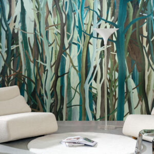 Arte Decors panoramiques Mangrove behang in kleur Blue Root (97740) - Interieur impressie