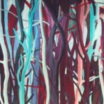 Arte Decors panoramiques Mangrove behang in kleur Beet Root (97741) - Product close-up