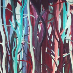 Arte Decors panoramiques Mangrove behang in kleur Beet Root (97741) - Product close-up