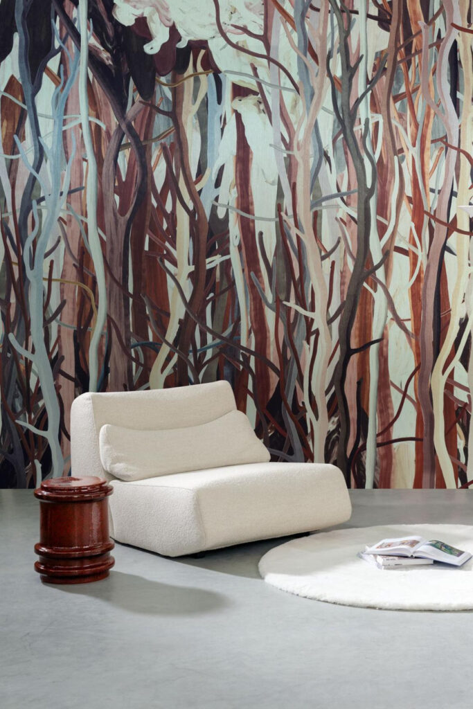 Arte Decors panoramiques Mangrove behang in kleur Coffee Root (97742) - Interieur impressie