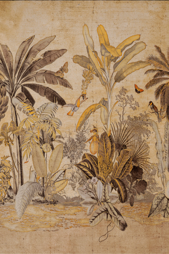 Arte Decors panoramiques Milk and honey behang in kleur Gold Storm (97631) - Product close-up