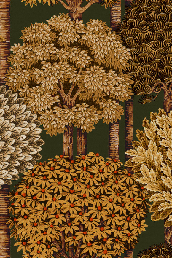 Arte Decors panoramiques Mont royal behang in kleur Green Golds (97702) - Product close-up