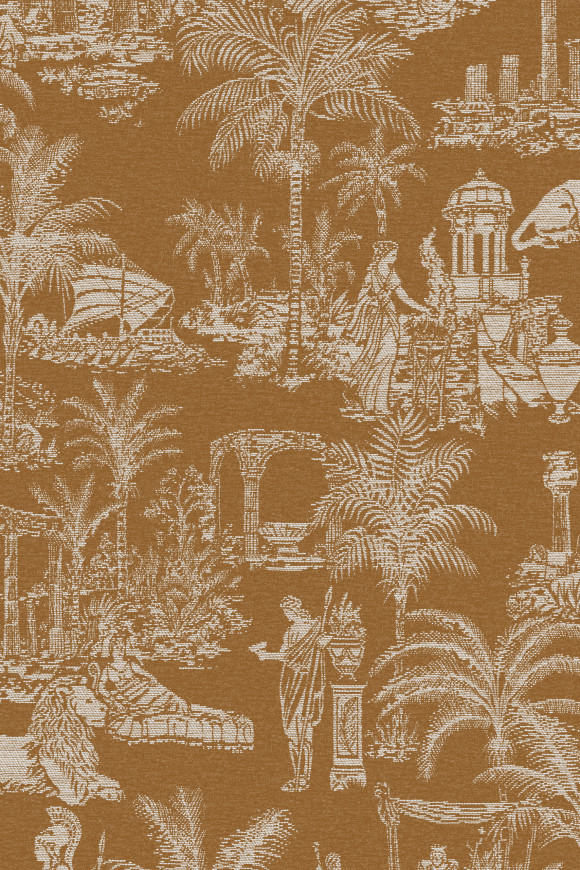 Arte Decors panoramiques Mythologie grecque behang in kleur Marigold (97621) - Product close-up