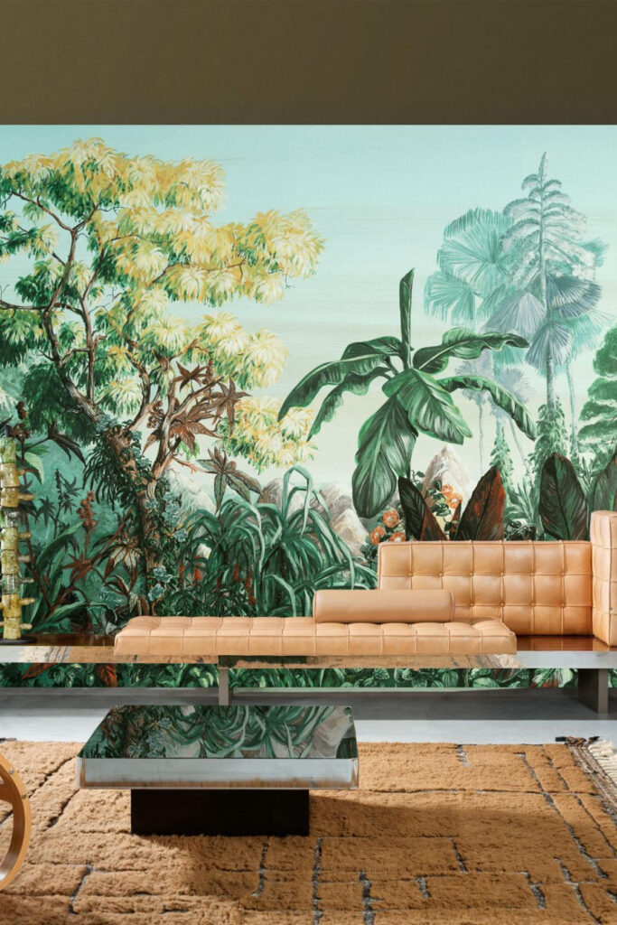 Arte Decors panoramiques Paradisiac behang in kleur Rainy Season (97790) - Interieur impressie