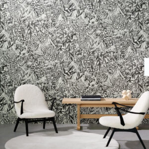 Arte Decors panoramiques Sierra nevada behang in kleur Ink (97760) - Interieur impressie