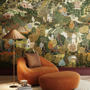 Arte Decors panoramiques Sundara behang in kleur Spring (97811) - Interieur impressie