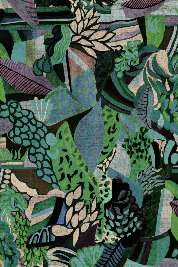 Arte Decors panoramiques Terra tropicana behang in kleur Azure (97671) - Product close-up