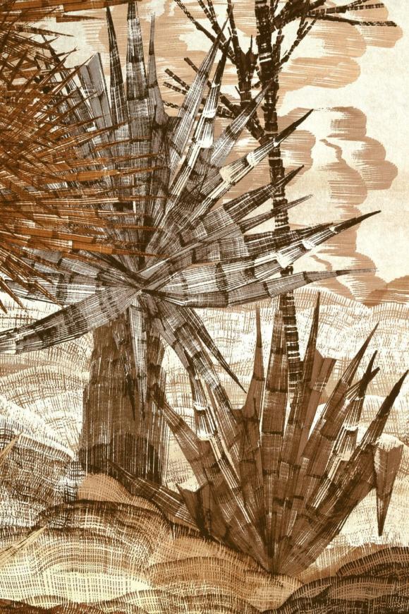 Arte Decors panoramiques Yasuni behang in kleur Coconut Flora (97801) - Product close-up