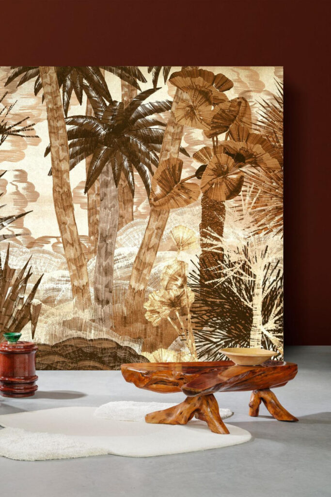 Arte Decors panoramiques Yasuni behang in kleur Coconut Flora (97801) - Interieur impressie