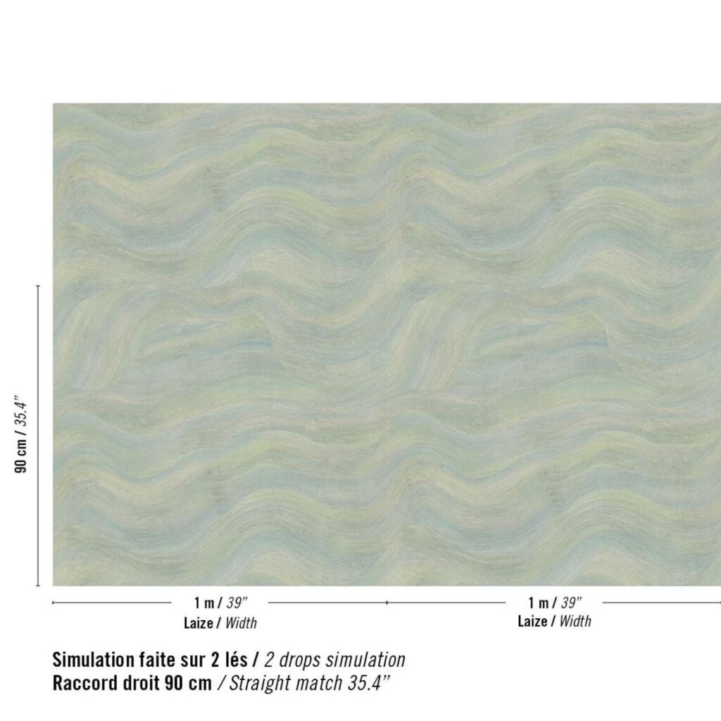 Elitis Lanzarote Calero VP 1028-40 Lumineuses ondulations patroon