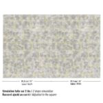 Elitis Mille et une nuit behang in kleur Miroir d'argent(RM 1121-90) - Product patroon