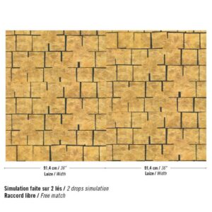 Elitis Mille et une nuit behang in kleurLes ors d'Abalone (RM 1121-91) - Product patroon