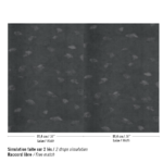 Patroon van Behang met schelpmotief van Elitis Ecume Nyx in parelmoer zwart