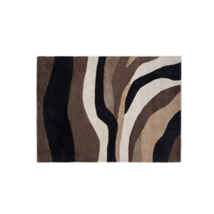 Gestreept vloerkleed Elitis Fuji Chocolat TA 142-76-05