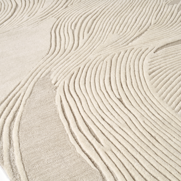 detail van gestreept vloerkleed Elitis Hokkaido TA 141-03-05