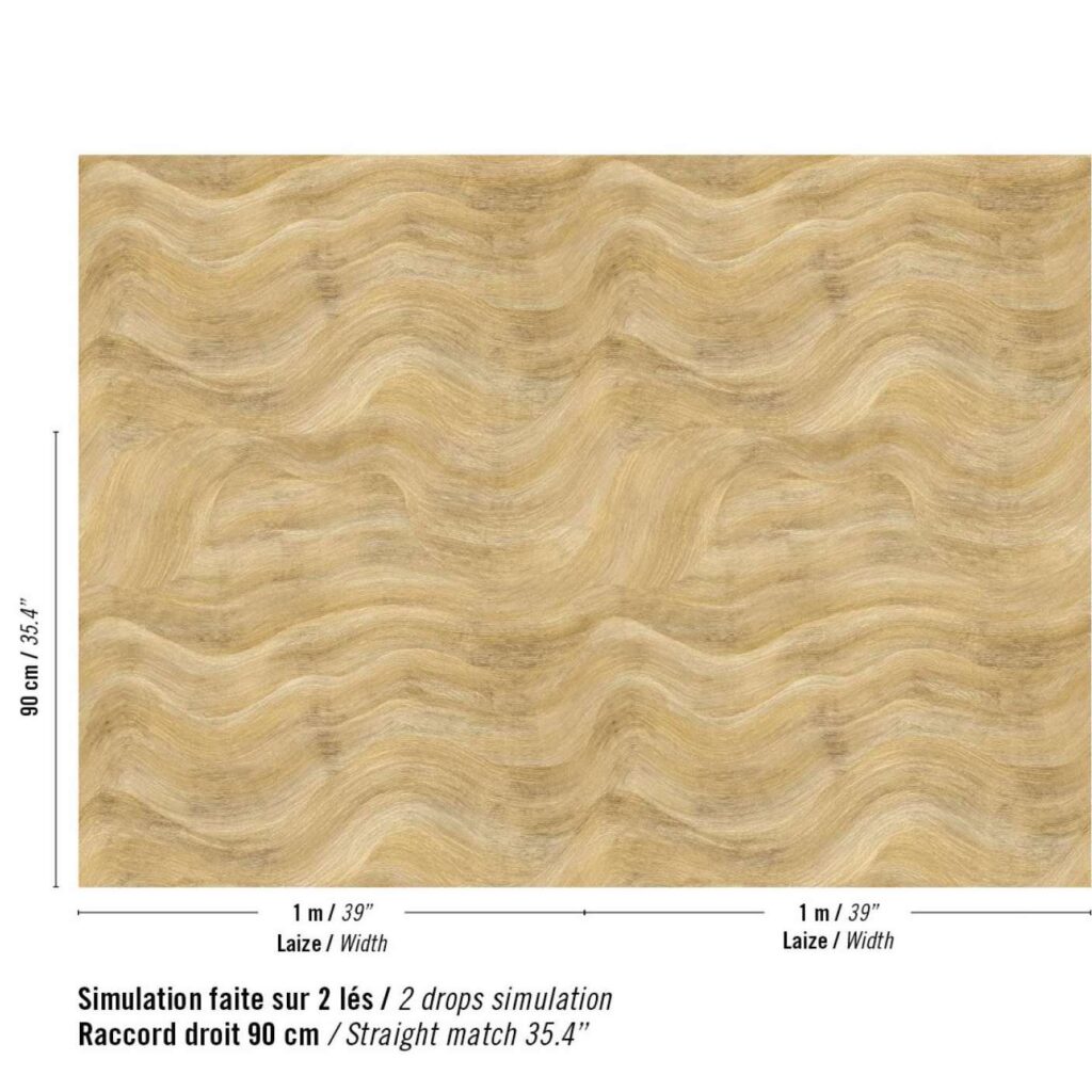 Elitis Lanzarote Calero metal VP 1029-91 Ruée vers l'or patroon