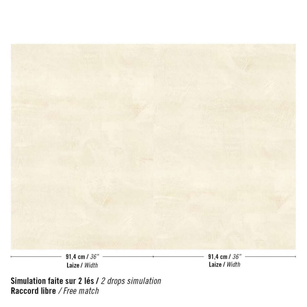 Elitis Lithos behang in kleur Sable de Mélusine (RM 1119-02) - Product patroon