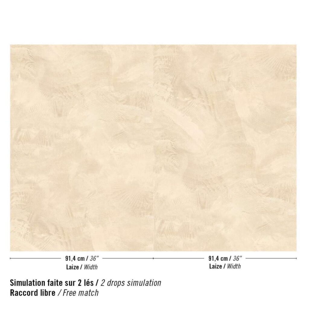 Elitis Lithos behang in kleur Voile de Lorelei (RM 1119-05) - Product patroon