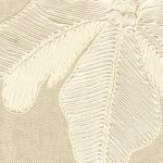 Panorama behang met een geborduurde boom in linnen: Eitis Asvata RM 1114-02