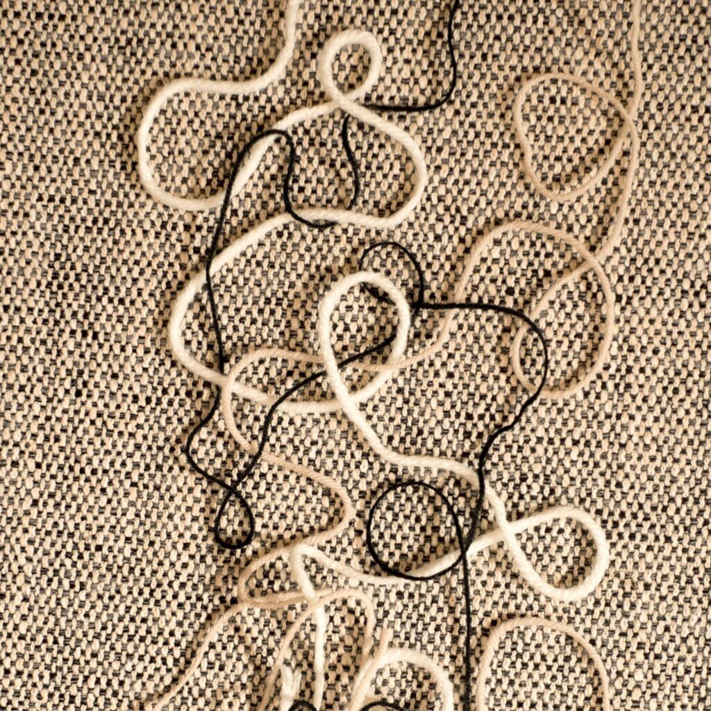 gemêleerd behang met een wollen look Elitis Origine Contrepoint RM 1125-02