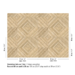 Patroon van het het beige abaca behang met een geometrisch wieber patroon: Elitis Origine Trenza RM 1115-02 behang