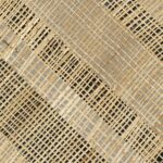 Muur met het beige abaca behang met een geometrisch wieber patroon: Elitis Origine Trenza RM 1115-08- behang