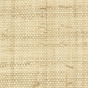 Detail van handgemaakt beige raffia behang Elitis Origine Iranja RM 1108-02
