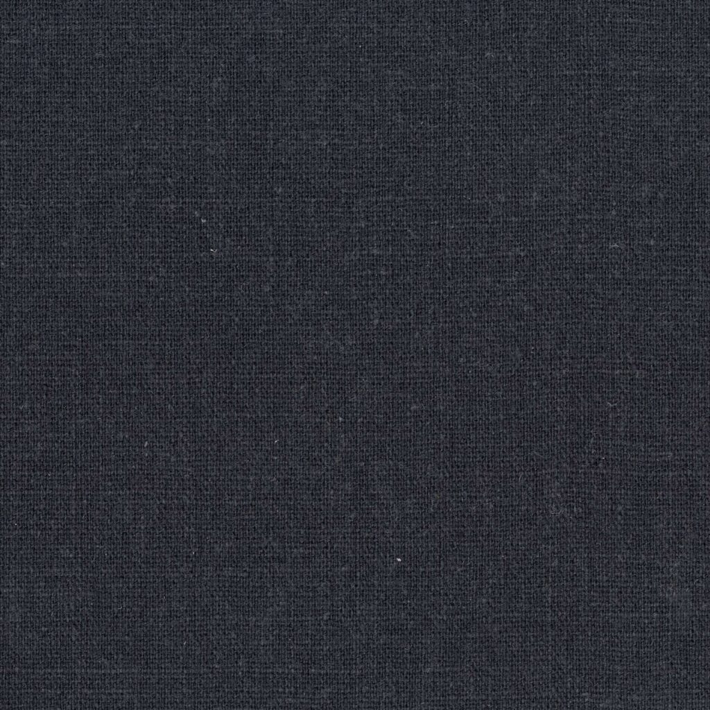 Detail van het linnen behang Elitis Origine Innocent in linnen zwart