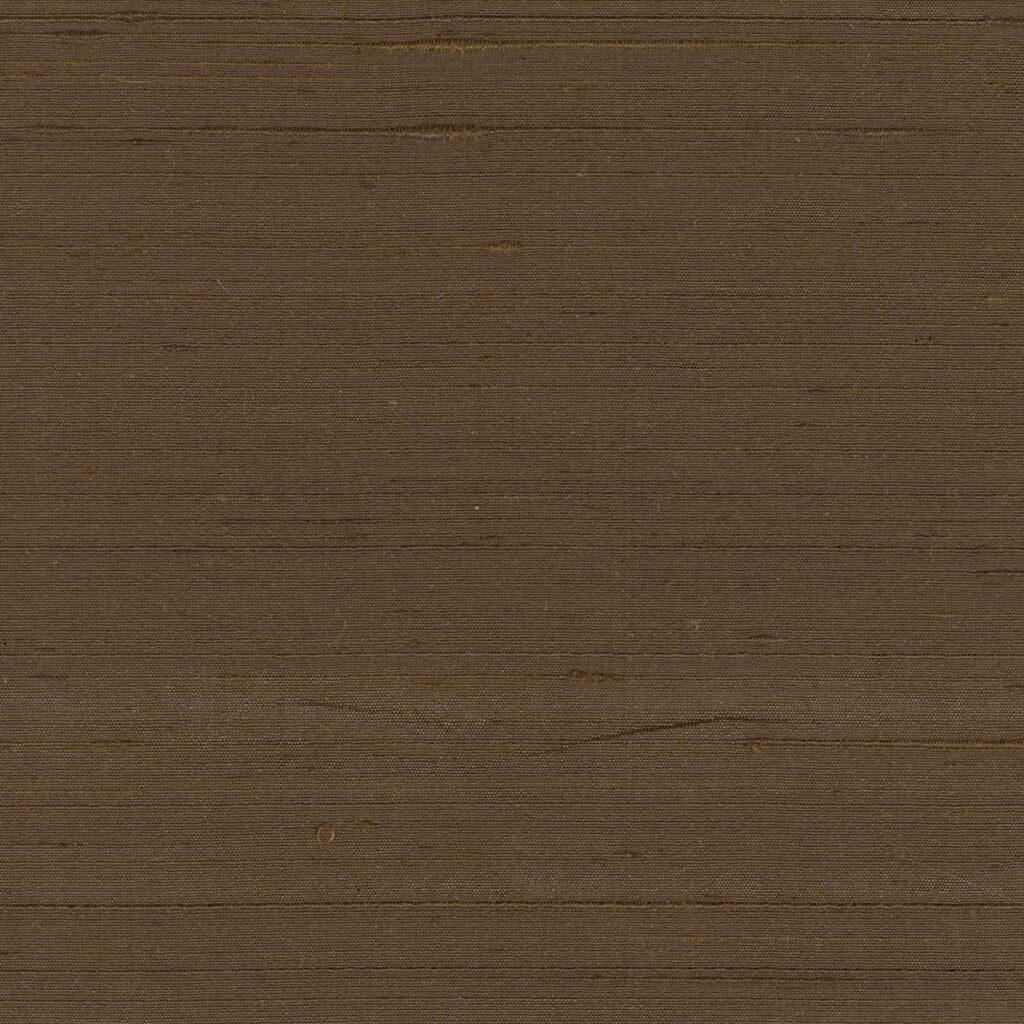 Effen bruin zijde behang Elitis Forever II Terre d'apparat