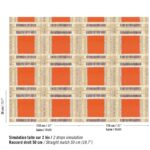 Elitis Pamir Shiraz RM 1126-35 Un carré recomposé product patroon