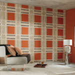 Elitis Pamir Shiraz RM 1126-35 Un carré recomposé interieur impressie