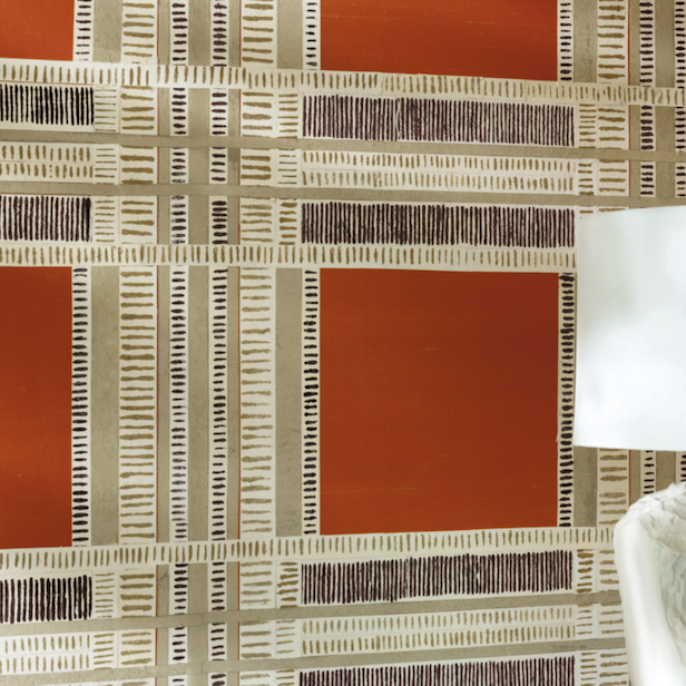 Elitis Pamir Shiraz RM 1126-35 Un carré recomposé interieur impressie