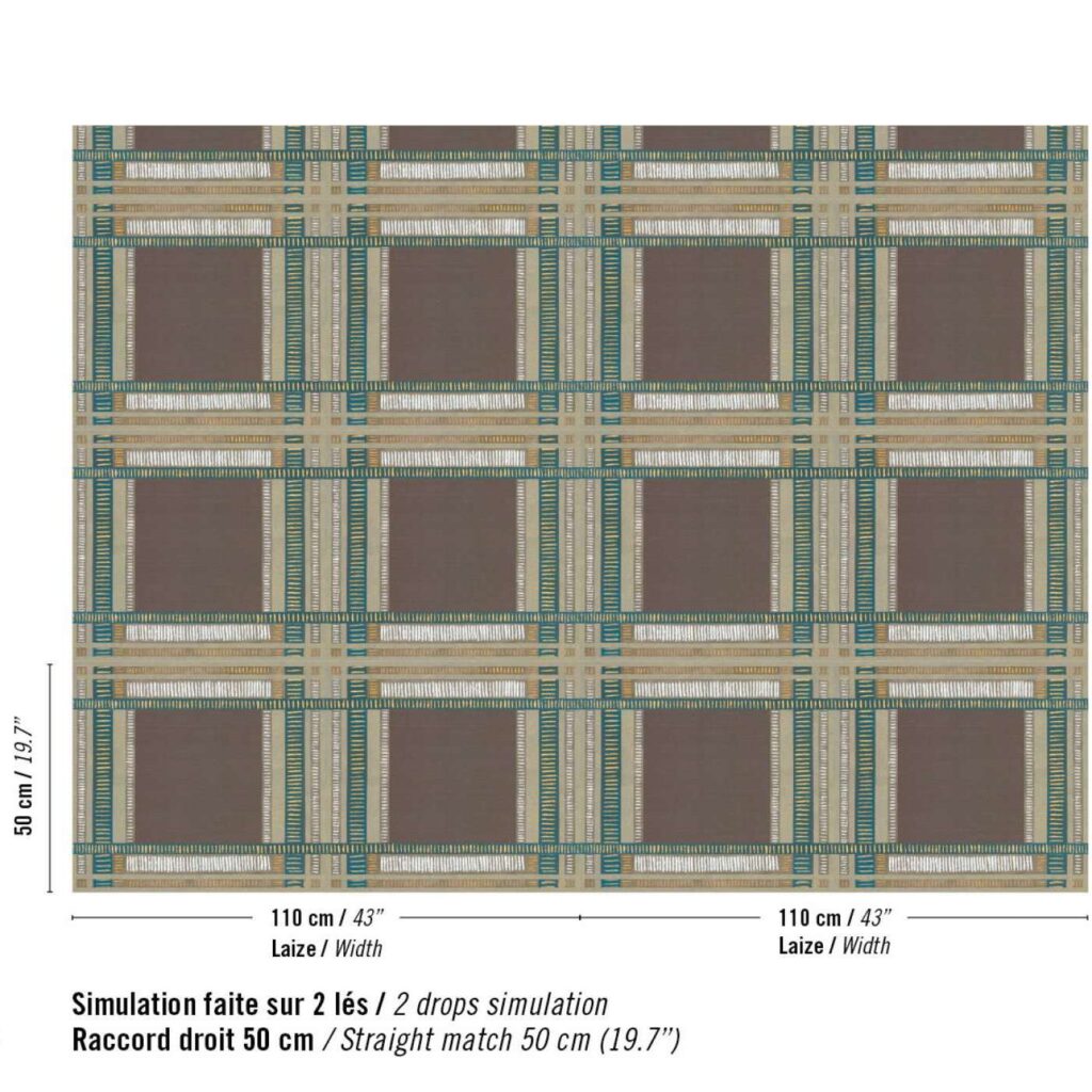 Elitis Pamir Shiraz RM 1126-75 Le faste et la cendre patroon