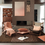 Interieur met het vloerkleed Elitis Sento TA 143-74- 04