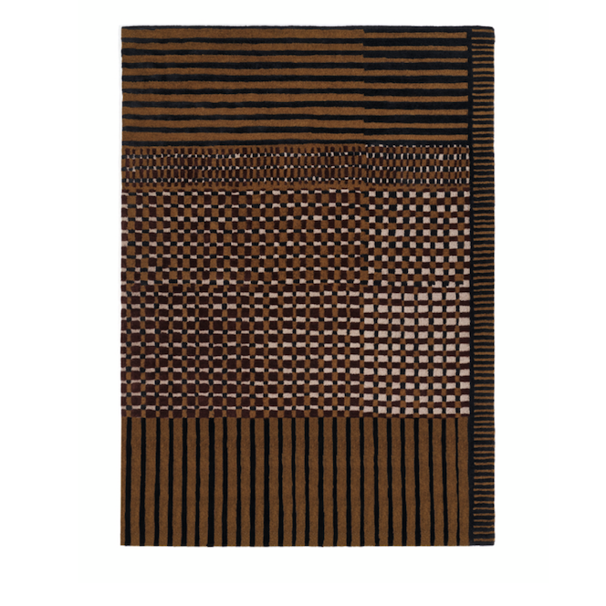 Product weergave van het geruite vloerkleed Elitis Sento Sakura TA 143-74-04