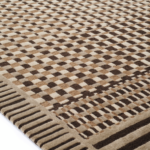 Hoek van het geruite vloerkleed Elitis Sento TA 143-76-04