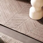 Detail van vloerkleed Elitis Zen Craie TA 144-03-04