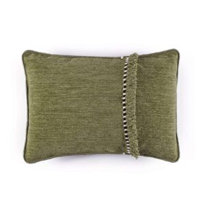 Groen kussentje Elitis happy-co-270-65-02 met passement
