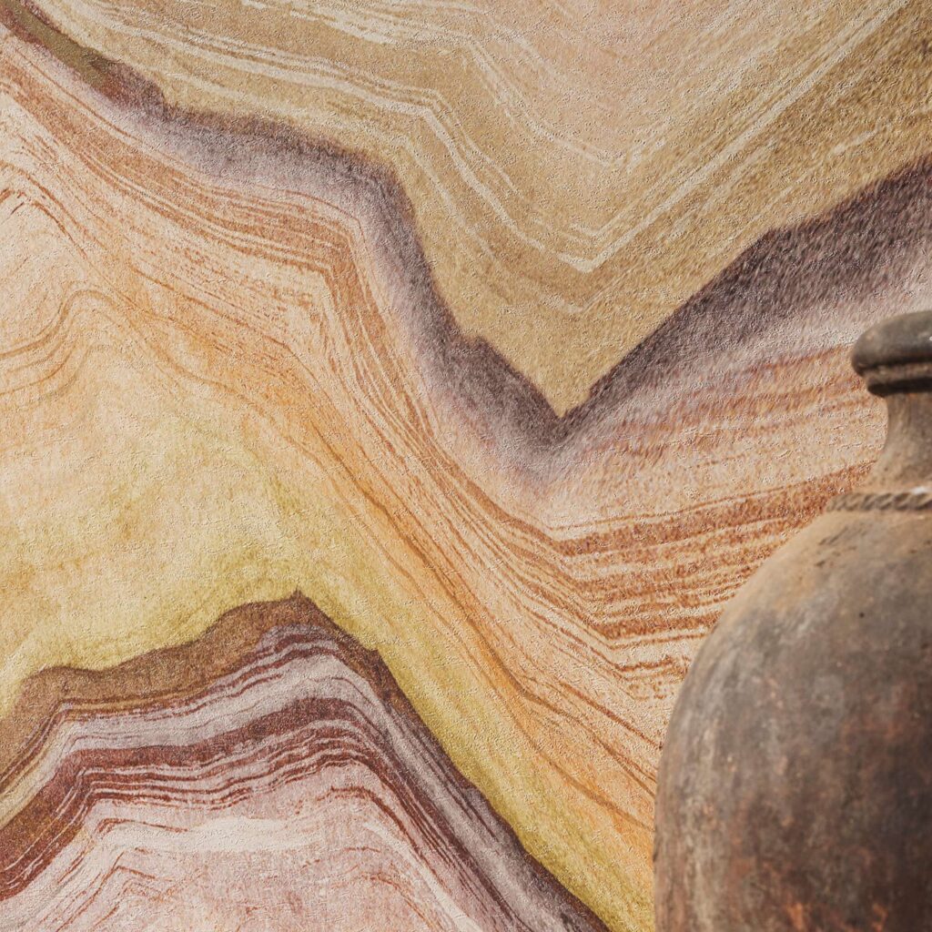 Kleurdetial van Panorama behang Elitis Lanzarote Monumenta VP 1034-01