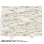 Patroon van Elitis Lanzarote Scorza in grijs en goud VP 1030-01 goud met grijs