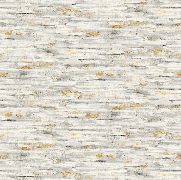 Patroon van Elitis Lanzarote Scorza in grijs en goud VP 1030-01 goud met grijs