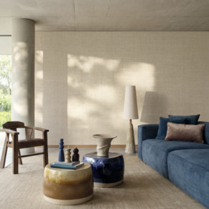 Elitis Marr Madagascar VP 731-84 Fleur de frangipanier interieur weergave