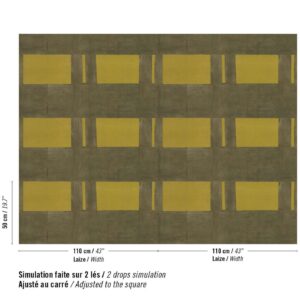 Elitis Pamir Tashkent RM 1129-60 Éclats d'or mordorés patroon