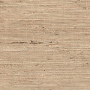 Natuurlijke grasscloth-behangstructuur met horizontale strepen in licht bruine tinten uit de Elitis Tribus collectie (rm-1083-05).