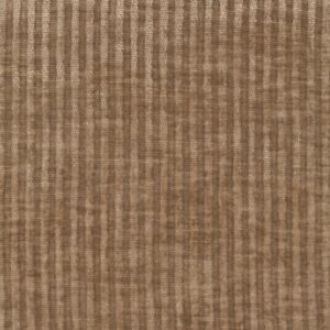 Detail van een bijzondere textielmuurbekleding met een bruin kleurig ribbeltje.