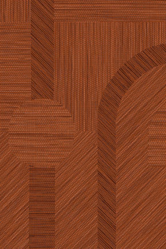 Arte Essentials Luxor Amulet behang in kleur Brick (19416) - Product close-up