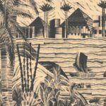 Arte Essentials Luxor Thebe behang in kleur Mono (19460) - Product close-up